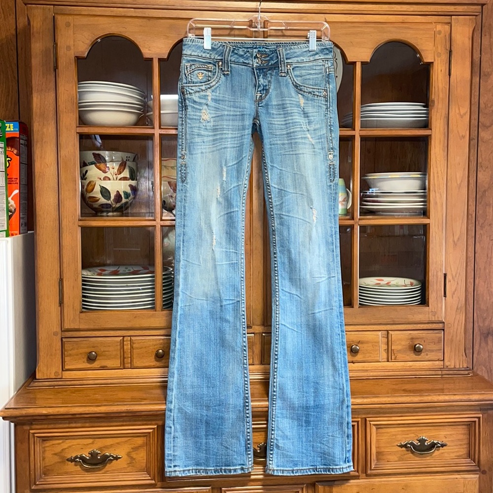 Sang real jeans by miss me distressed light wash size 27